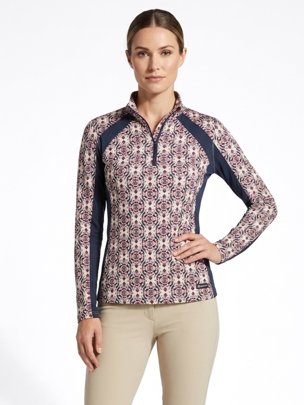 Kerrits 1/4 Zip Top in Horsing Around Pattern